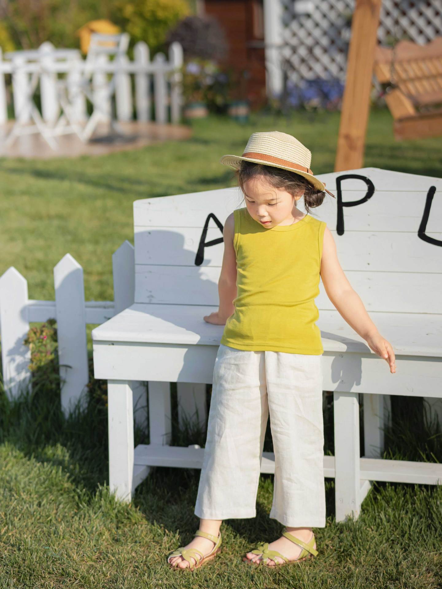 Children's Linen Leisure Boys Pure Color Elastic Waist Children's Pants