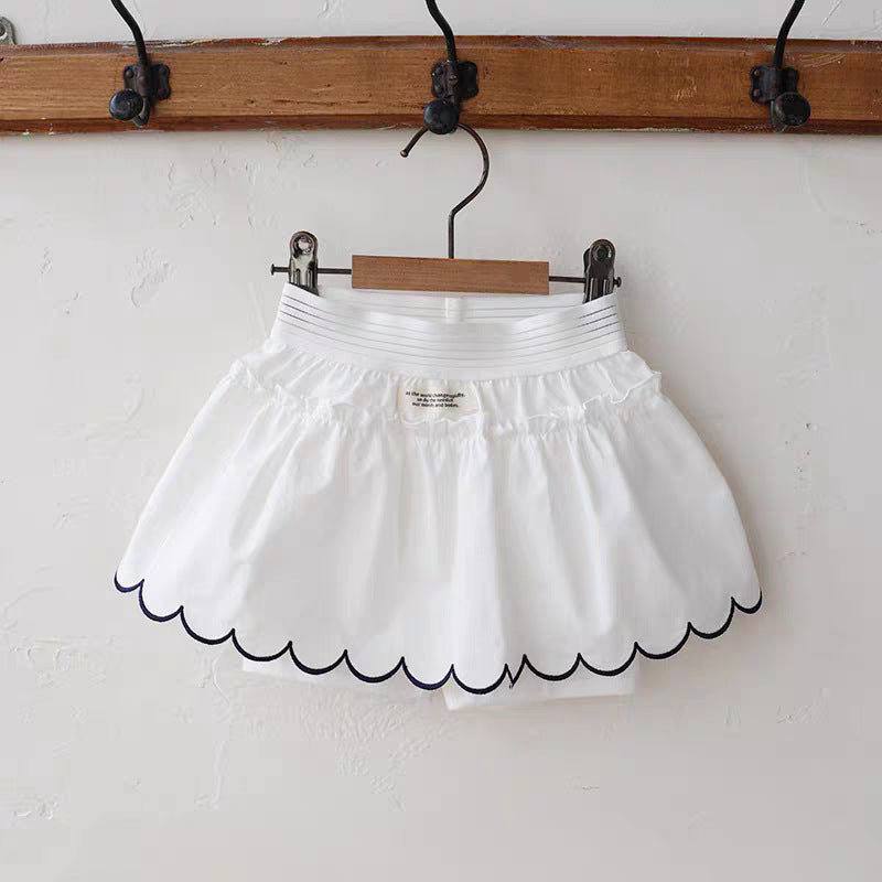 Strawberry Shan Sweet Art Style Lapel Cute Bow Children's T-shirt