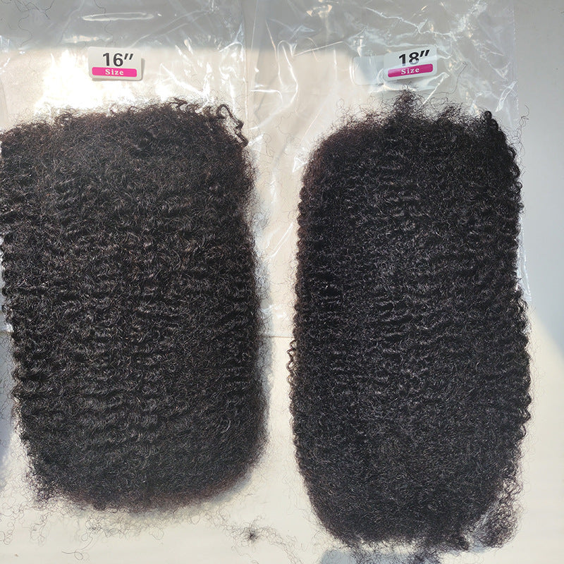 Glamorous Creative Afro Human Crochet Pack Real Hair Wig