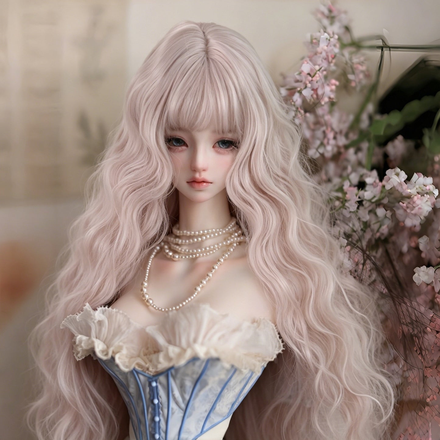 Doll Points Change Clothes Hair Optional Soft Silk Cos Wig