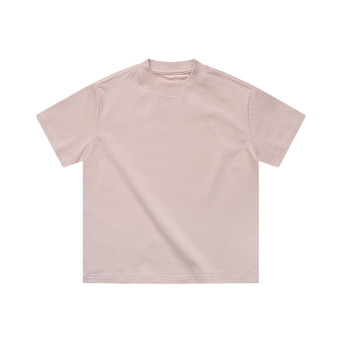 Children's Short-sleeved Summer Clothes Heavy Cotton Solid Children's T-shirt