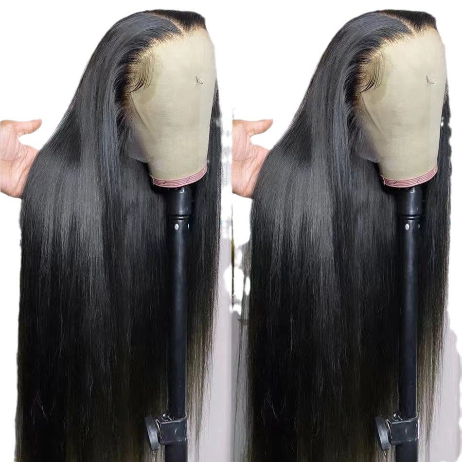 Classic Beautiful Front Lace Hair Cover Long Straight Wig