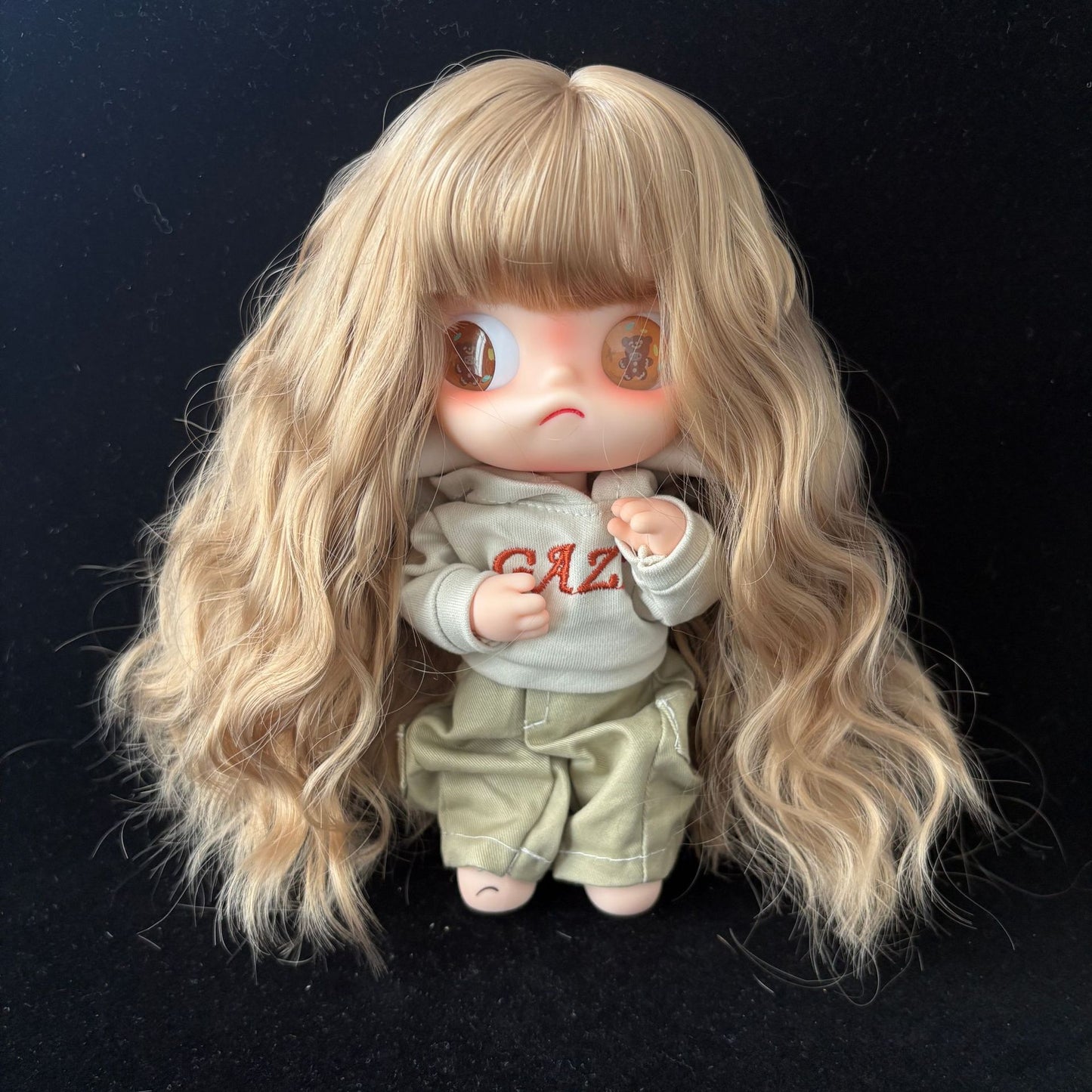 Sister Ga Zi Gingerbread Man Optional Bangs Long Curly Hair Cos Wig