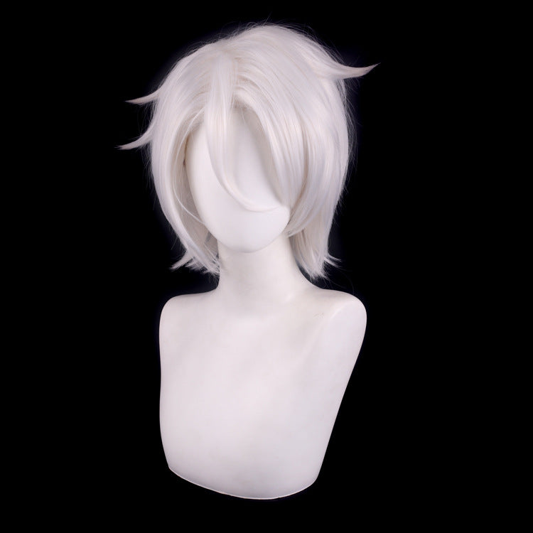 Attractive Comfortable Sier White Black Blue Cos Wig