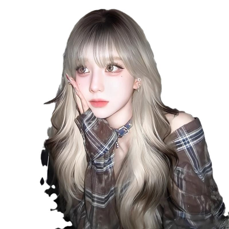 Women's Curly Sheath Paris Painting Simulation Chemical Long Straight Wig