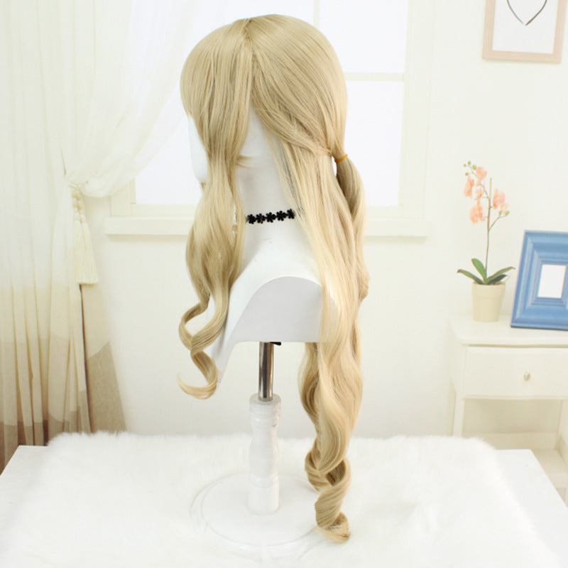 Mixed Puffy Silk Universal Fiber Long Cos Wig