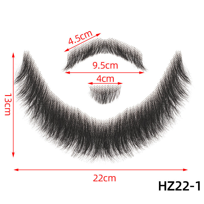Fake Beard Invisible Seamless Human Hair Eyebrows Film Television Props Other Wig