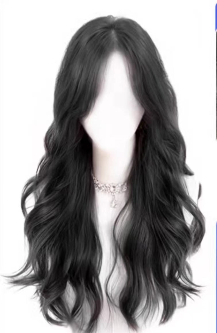 Painted Kou Female Younger Fashion Lazy Romantic Big Wave Raspberry Wig Long Curls