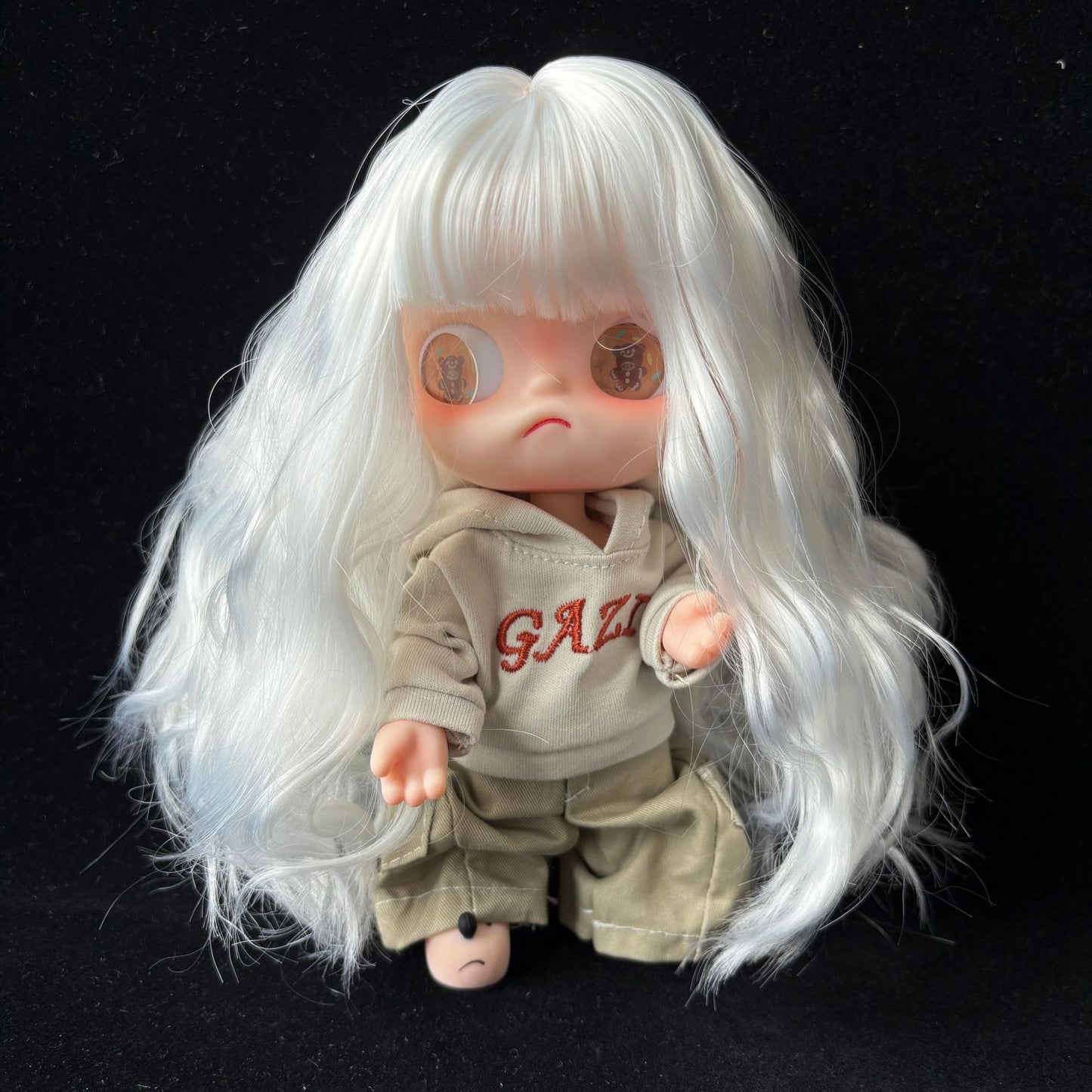 Sister Ga Zi Gingerbread Man Optional Bangs Long Curly Hair Cos Wig