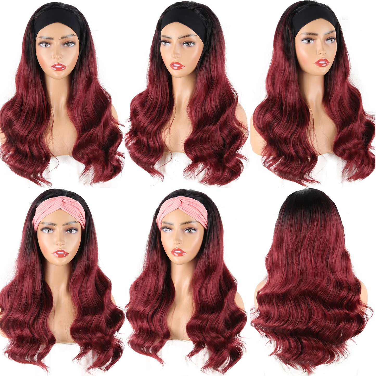 Ice Silk Band Big Wave Long Chemical Wig Short Curly Hair
