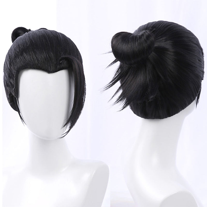 Back To War Age Full Hair Version Black Beauty Tip Cos Wig