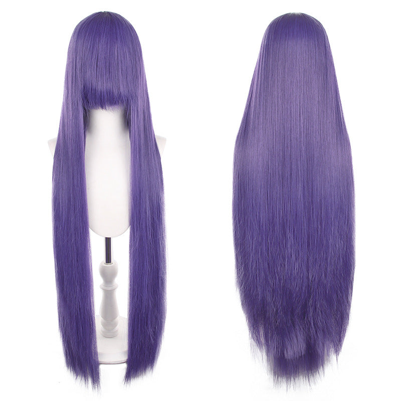 Mao Style Universal Scalp Head Long Bangs Cos Wig