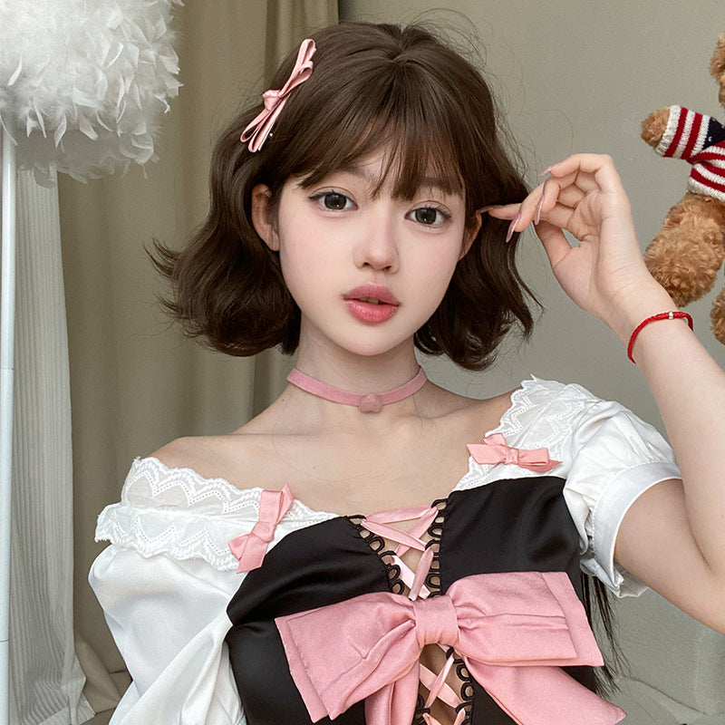 Female Small Curls Lazy Cute Fashion Wig Short Curly Hair