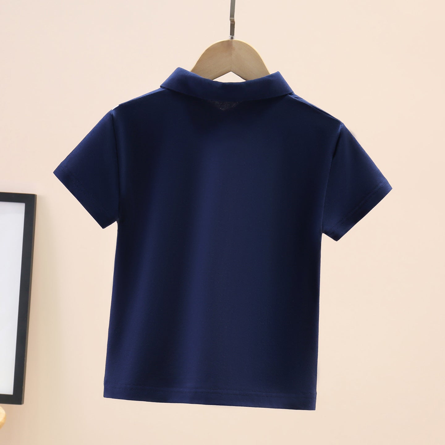 Men's & Children's Lapel Summer Clothes Medium Big Cotton Body Shirt Children's T-shirt