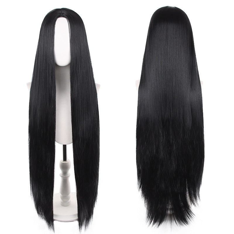 Mid-length Universal Long Straight Scalp Style Cos Wig