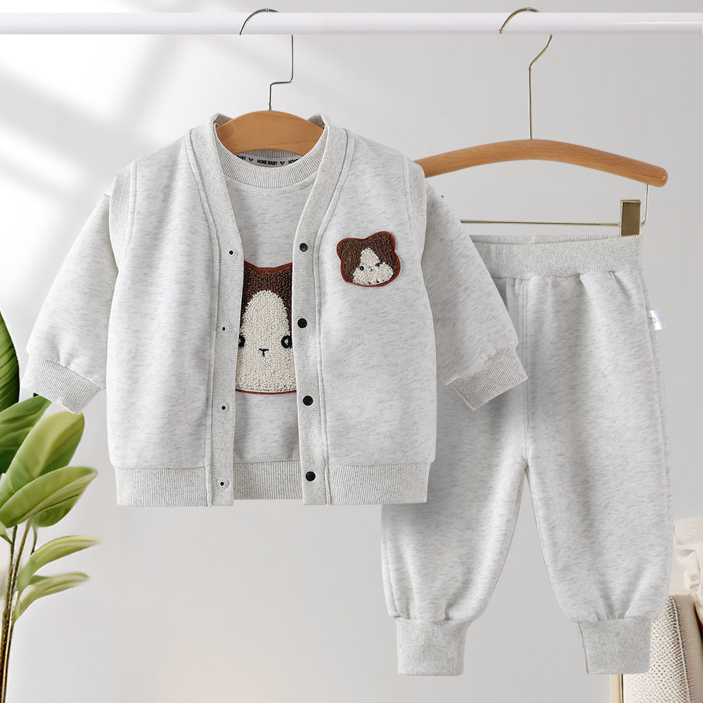 Children's Korean Style Clothing Simple Casual Color Children's Suit