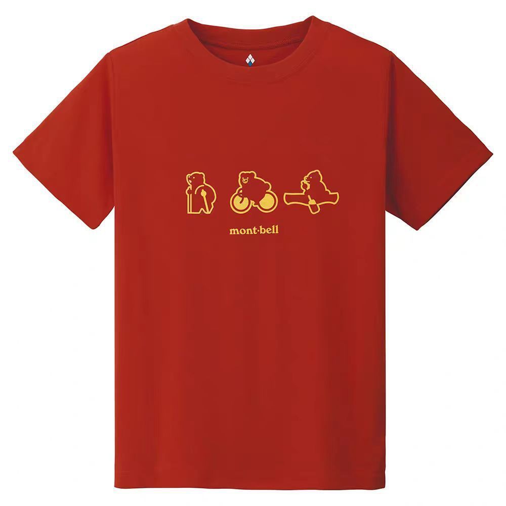 Children's Style Clothing Printed Short Sleeve Sweat Uptake Boys Outdoor Children's T-shirt