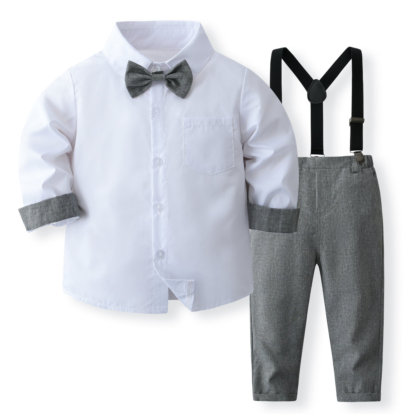 Children's Boy's British Gentleman Dress Clothing Bow Tie Children's Suit
