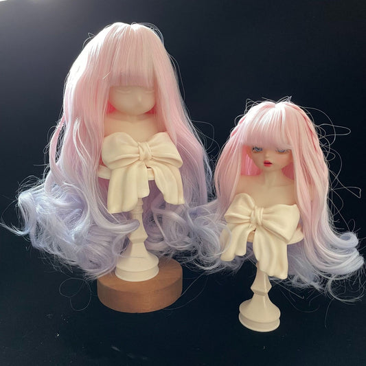 Points Ye Doll Pink Blue Gradient Cos Wig
