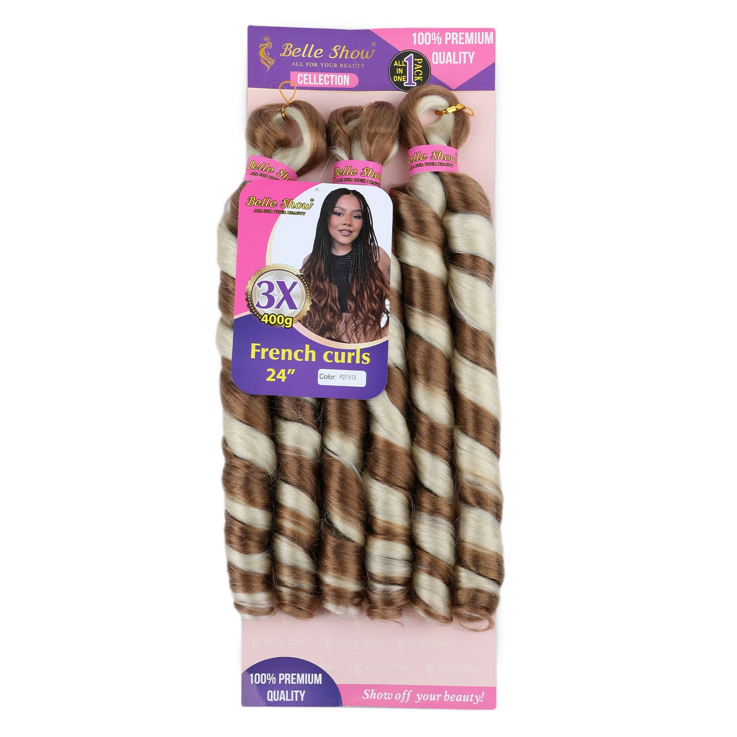 Fiber Low Temperature Tube Curved Large Wig Long Curls