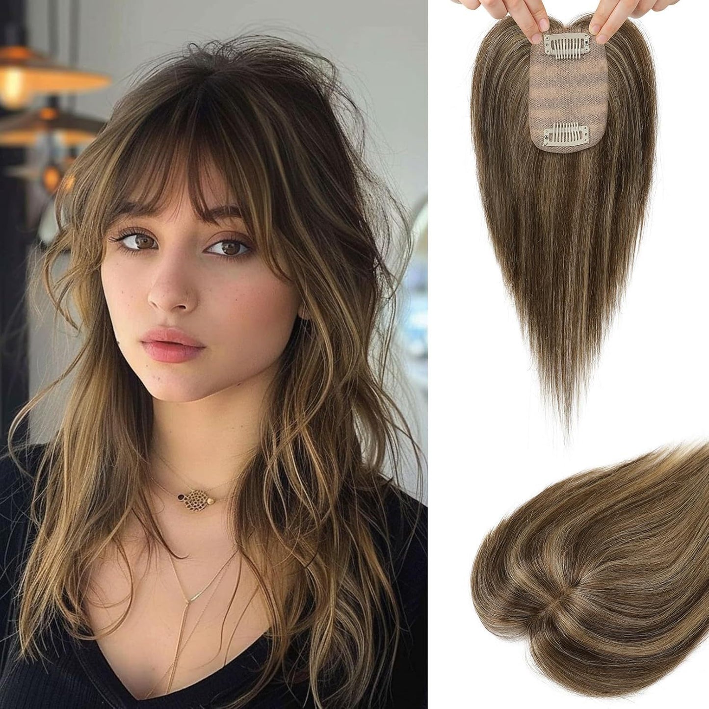 Hair Supplementing Piece Real Human Golden Other Wig