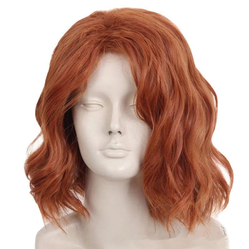 Black Widow Scarlett Head Cover Short Hair Cos Wig