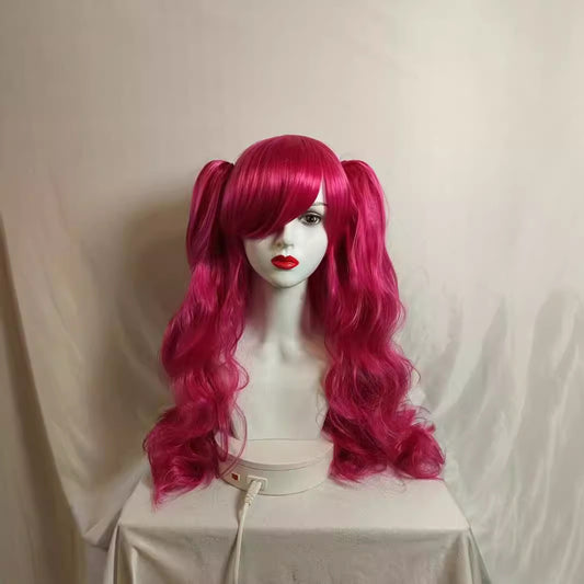 Animation Dress Up Jaws Clamp Pairs Of Ponytail Natural Long Cos Wig