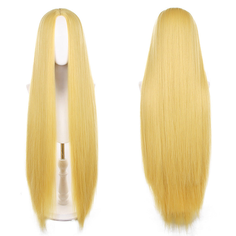 Mid-length Universal Long Straight Scalp Style Cos Wig