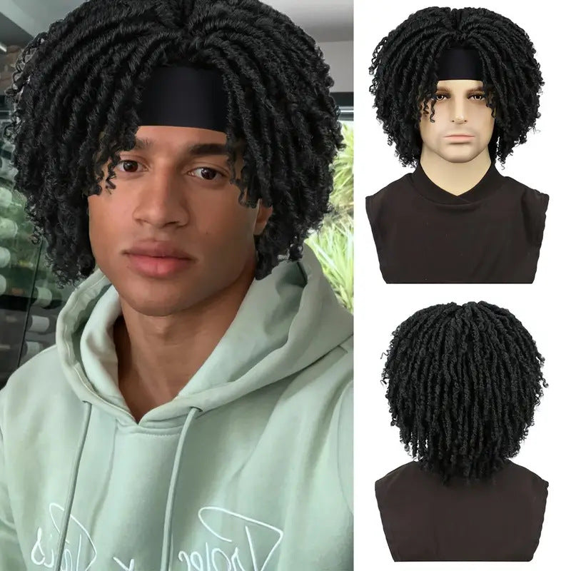 Chemical Fiber Crochet Hair Roller Curved Hollow Curler Men's Wig