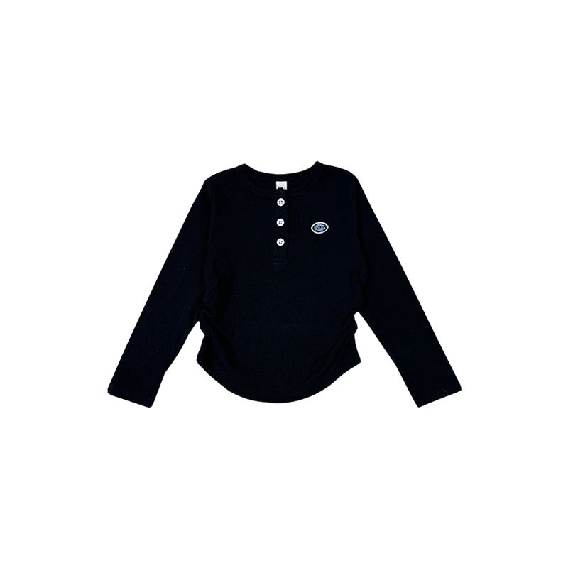 Children's Long-sleeved Spring Soft Breathable Versatile Slim Bottoming Children's T-shirt