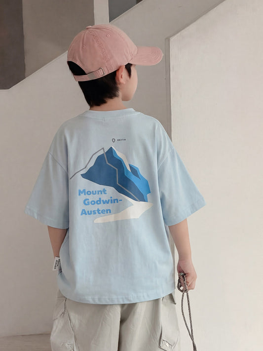 Boy's Short-sleeved Summer Top Fashionable Wear Half Sleeve Children's T-shirt