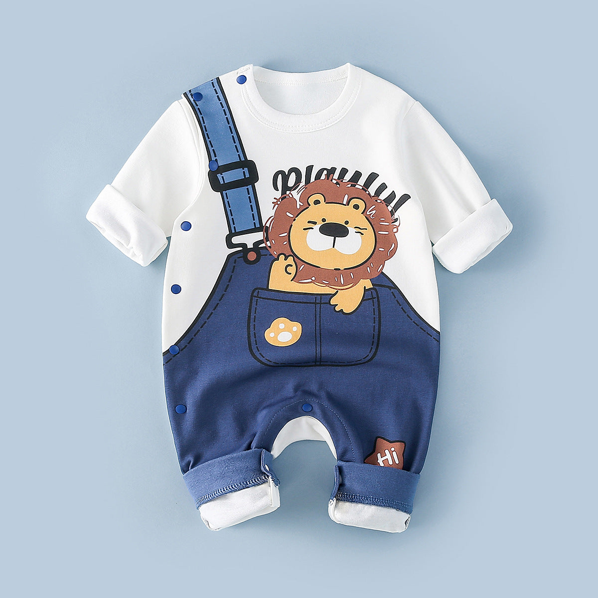 Cotton Born Clothes Boys Romper Outwear Jumpsuit, Climbing Suit