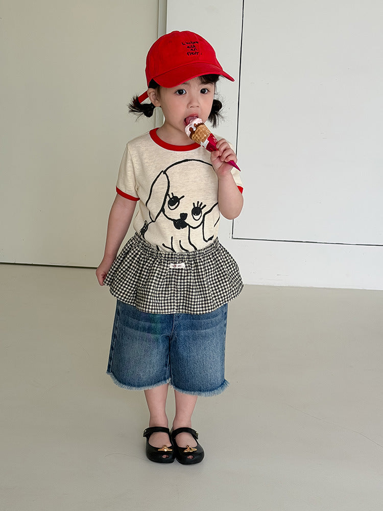 Children's Clothing Summer Korean Style Boys Do The Old Cowboy Middle Children's Pants