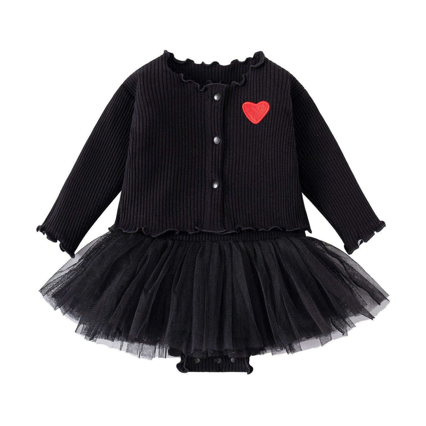 Children's Clothes For Babies Long-sleeved Cardigan Bodysuit Children's Dress