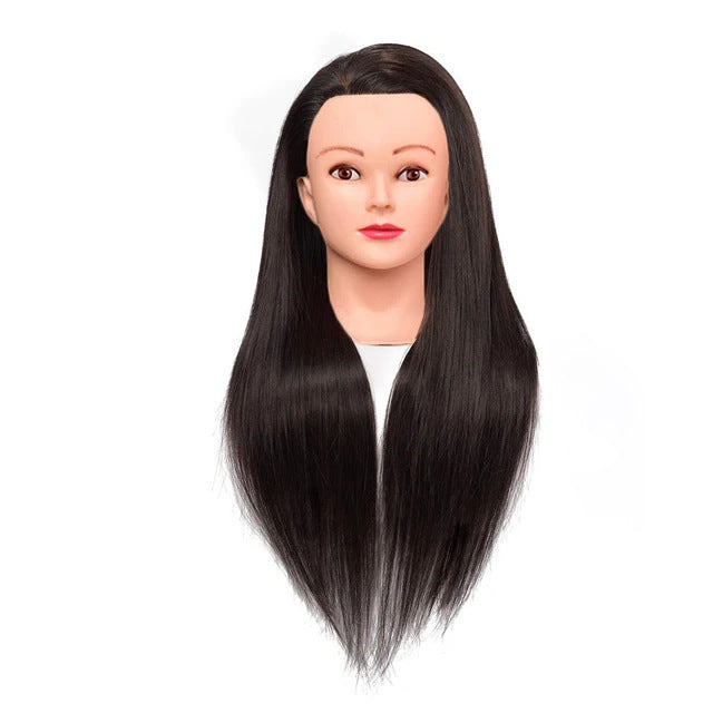 Artificial Hair Mannequin Head Hairdressing Practice Perm Braiding Updo Trimming Other Wig