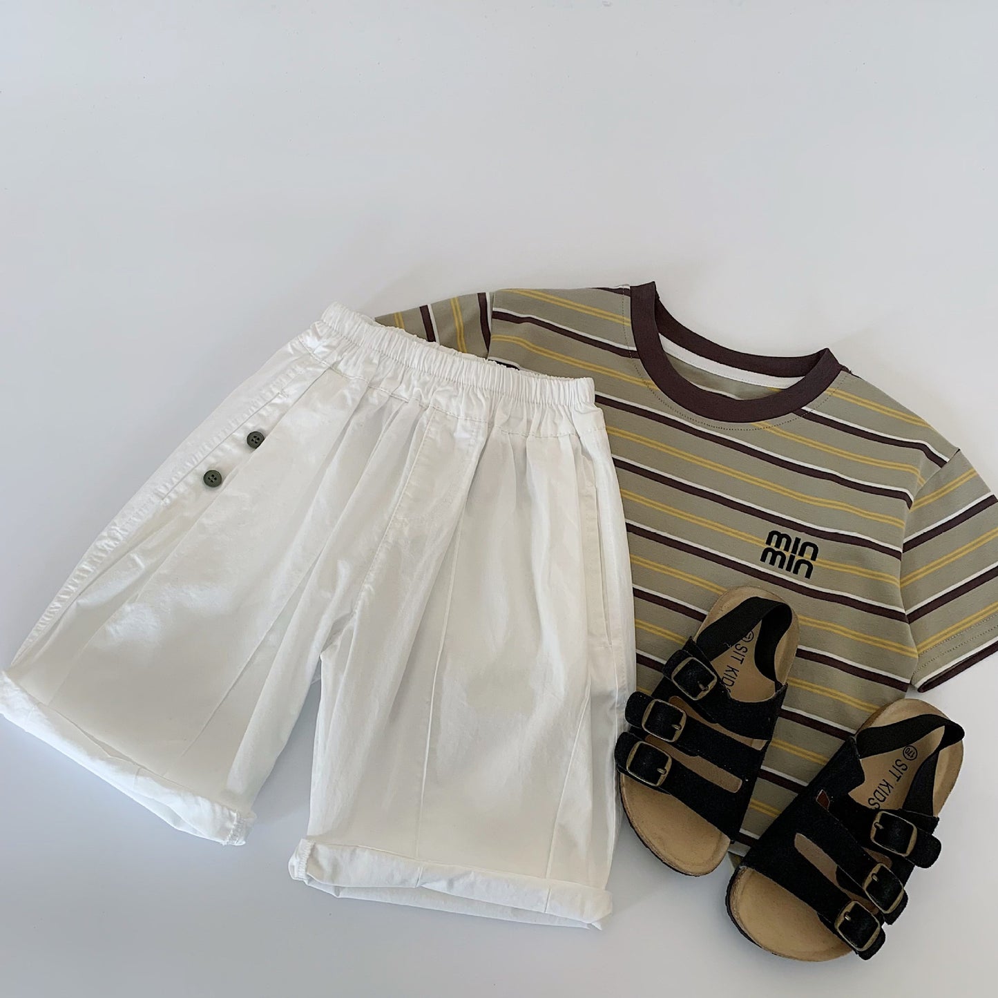 Children's Shorts Summer Korean Style Boys Pure Color Trendy Middle Children's Pants