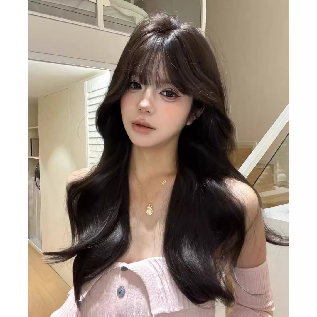 Female Sense Of Atmosphere Korean Curly Hair Wig Long Curls