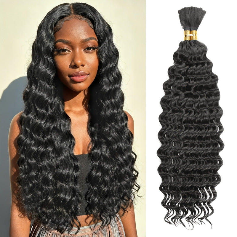 Chemical Fiber Hair Bundle Body Weave Knitting Crochet Long Curly Other Wig