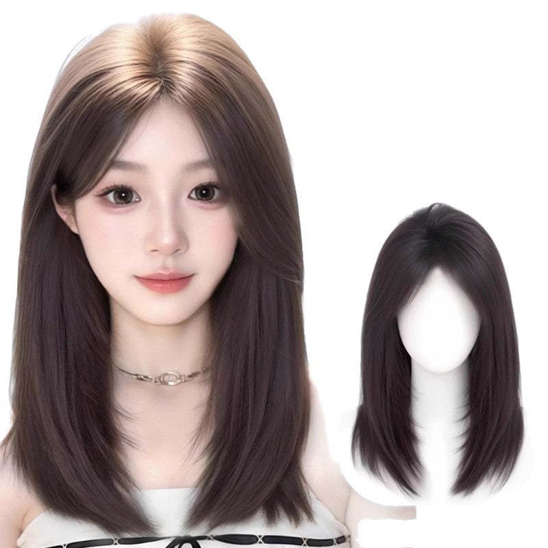 Female Head Top Increase Fluffy High Skull Layer Wig