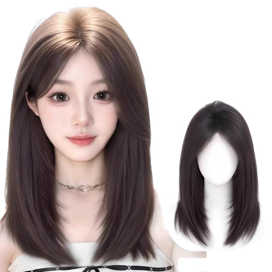 Female Head Top Increase Fluffy High Skull Layer Wig