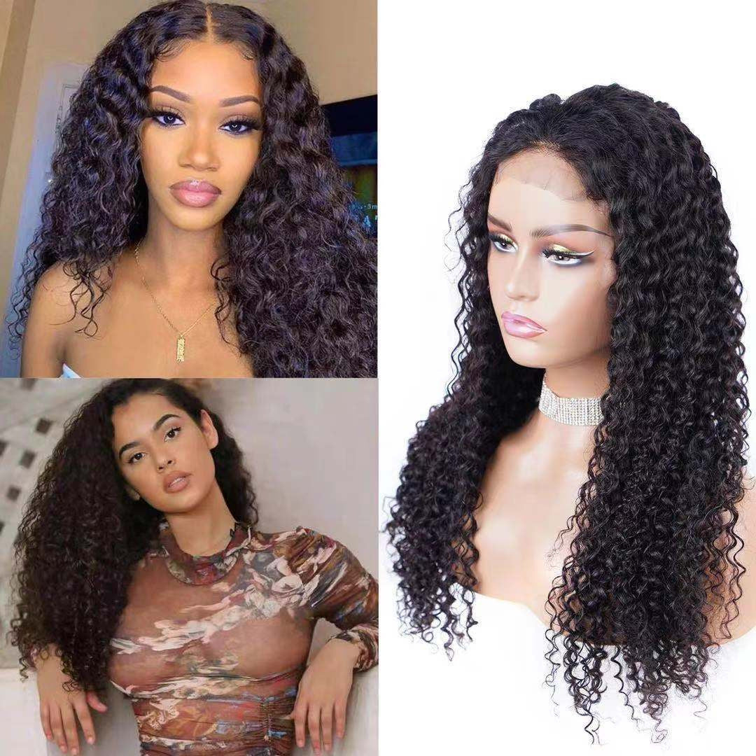 Curly Hair Female Front Lace Chemical Wig Long Curls