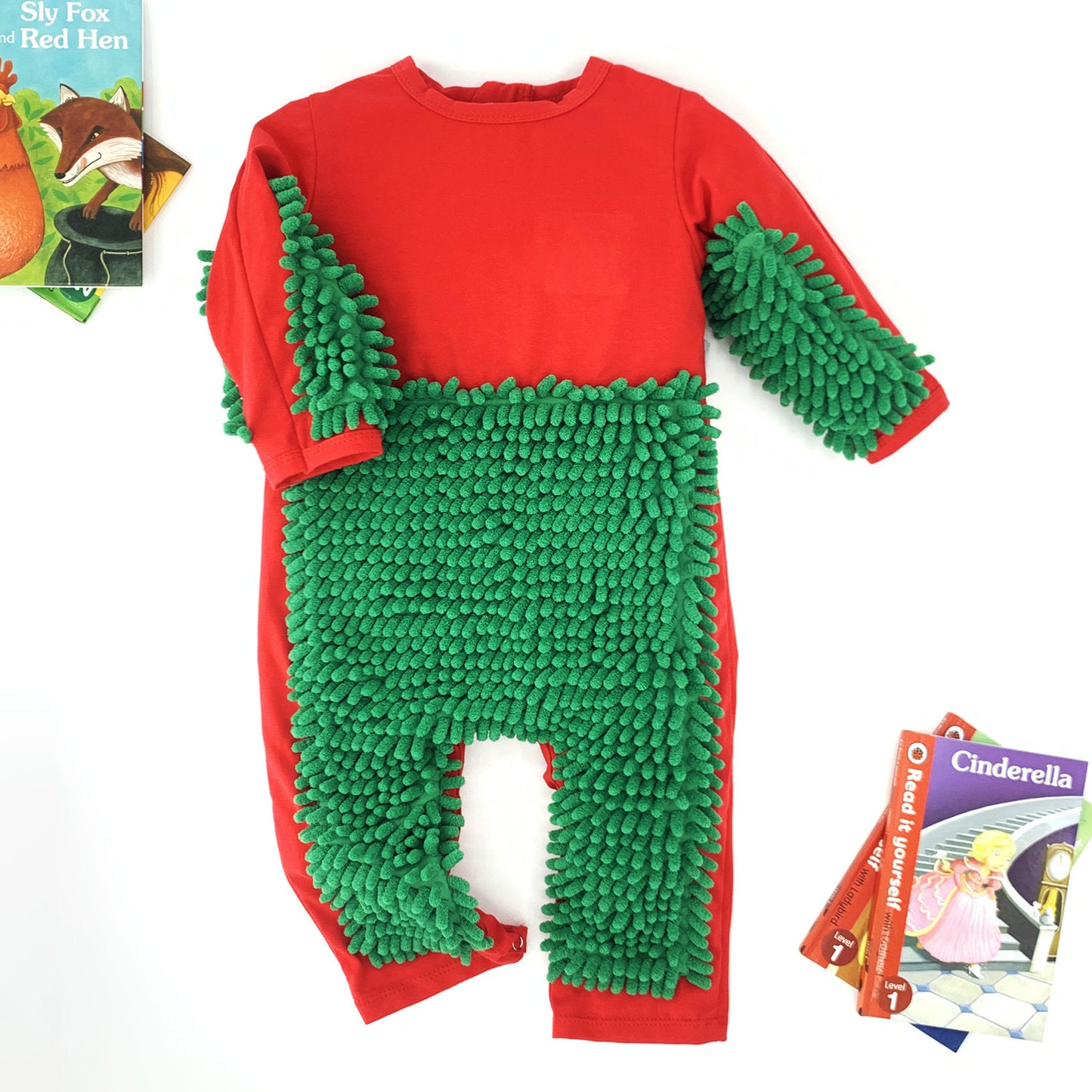 Mop Man Crawling Jumpsuit Zipper Overclothes Jumpsuit, Climbing Suit