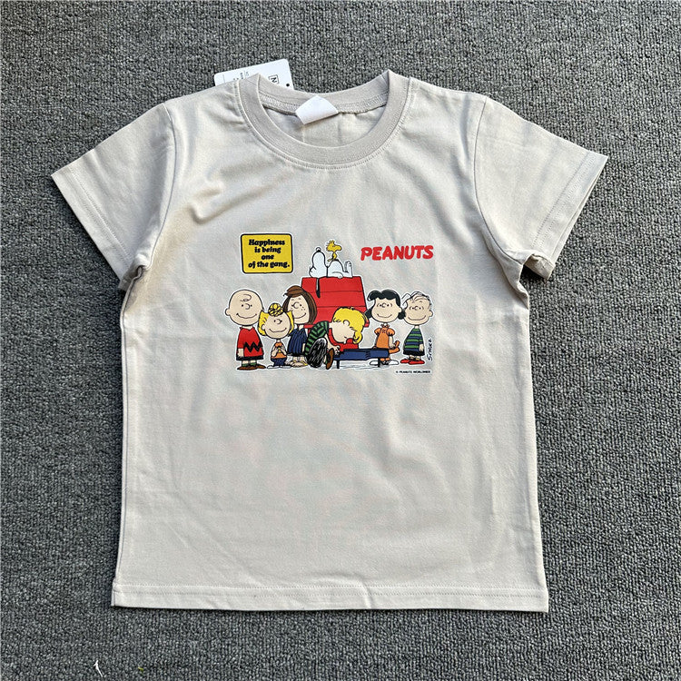 Attractive Children's Cartoon Summer Short-sleeved Clothing Children's T-shirt