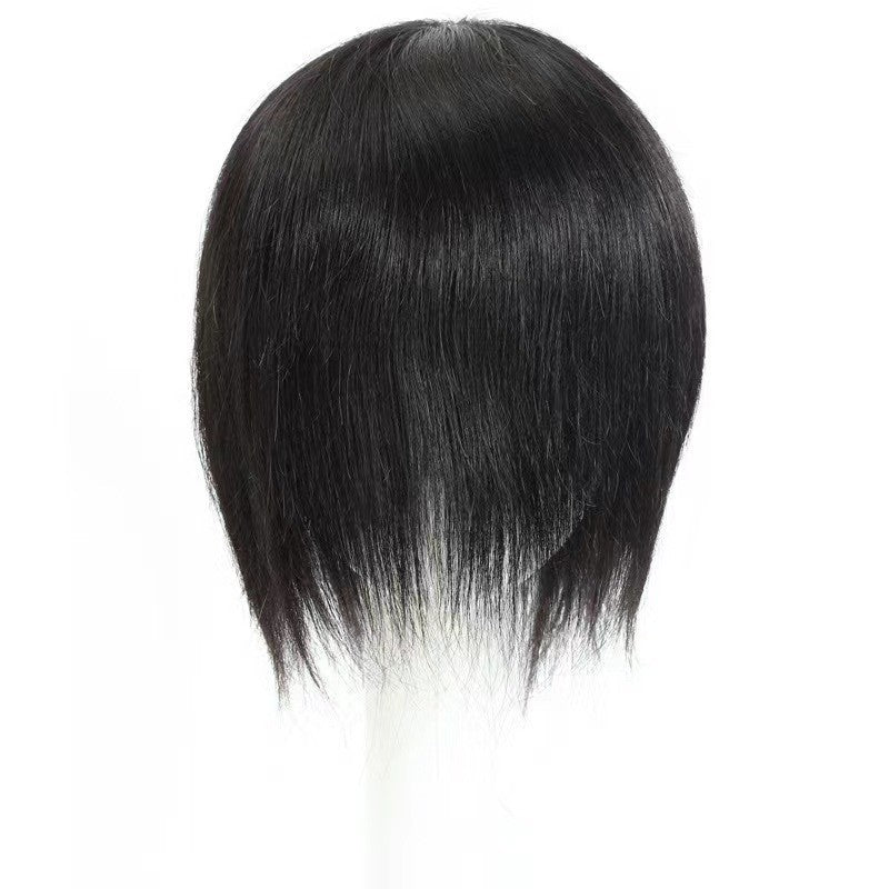 Spinning Blank Breathable Comfortable Sheath Natural Wig Short Straight Hair