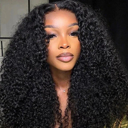 Elegant Slouchy Casual Versatile Human Curly Real Hair Wig