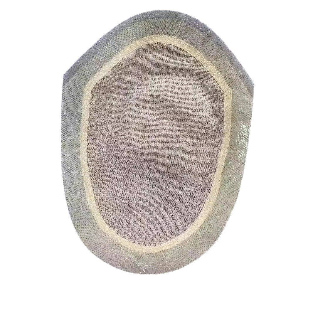 Men's Full Delivery Needle Biological Edge Forehead Invisible Hair Pack Hand Men's Wig