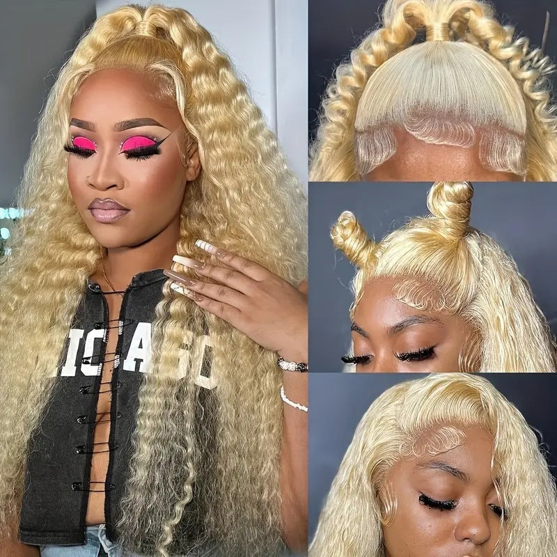 Medium Brown Mixed Color African Small Wig Long Curls