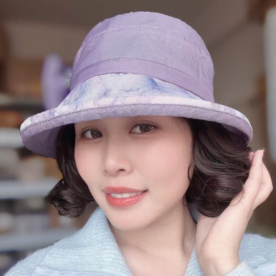 Women's Hat Integrated Small Breathable Bucket Hooded Wig Short Curly Hair