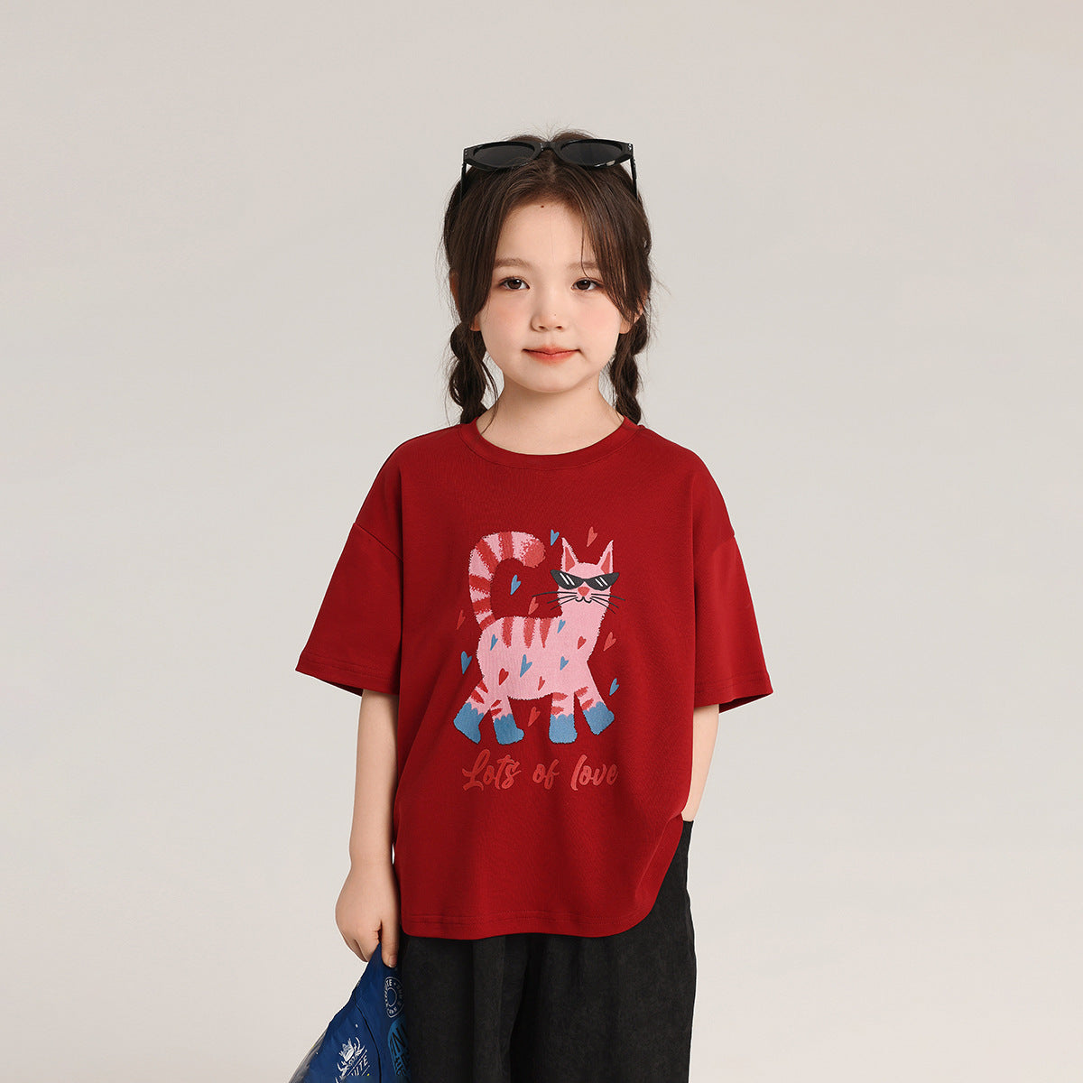 Children's Summer Cartoon Printed Korean Style Loose Short Children's T-shirt
