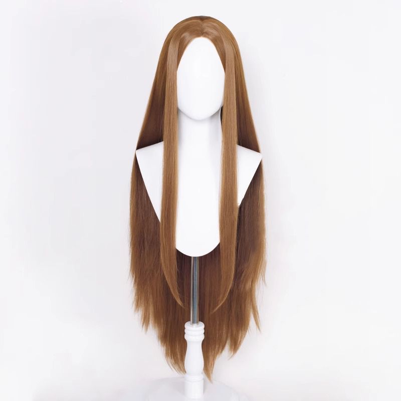 Women's & Men's Long Straight Hair Universal Medium Color Headgear Other Wig